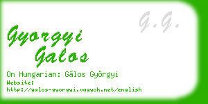 gyorgyi galos business card