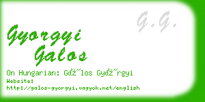 gyorgyi galos business card